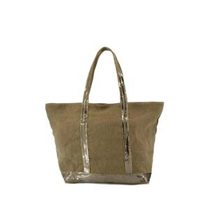 Vanessa Bruno Women Linen Medium Zipped Cabas Tote